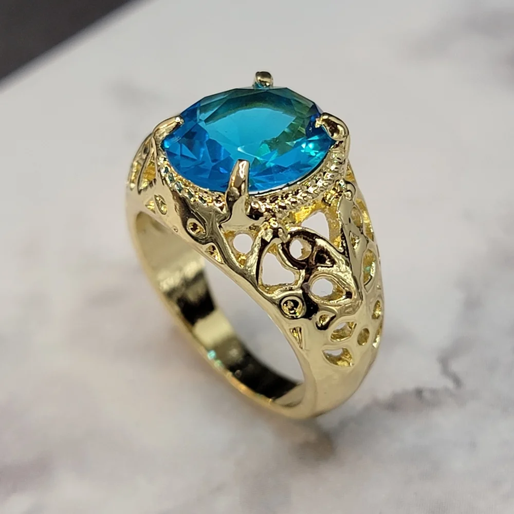 Ring simulated stone